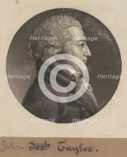 John Tayloe III, 1806. Creator: Charles Balthazar Julien Févret de Saint-Mémin.