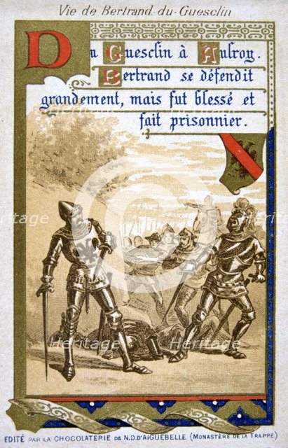 Scene from the life of Bertrand du Guesclin, (19th century). Artist: Unknown