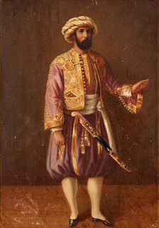 Portrait of the King Charles XV of Sweden in Turkish Dress, Mid of the 19th cen.. Artist: Anonymous  