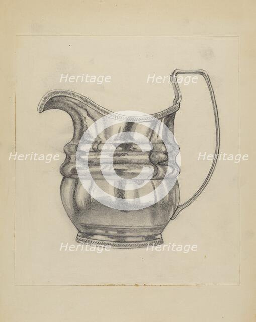 Silver Pitcher, c. 1936. Creator: Frank Fumagalli.