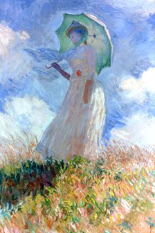 'Woman with Umbrella Turned to the Left', 1886. Artist: Claude Monet