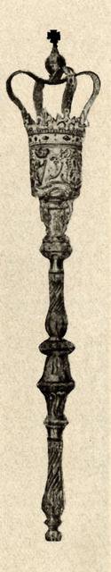 'Silver mace used in the Virginia House of Burgesses', c1640-1770, (1937). Creator: Unknown.