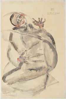 I Will Gladly Endure for Art and My Loved Ones, 1912. Artist: Schiele, Egon (1890–1918)