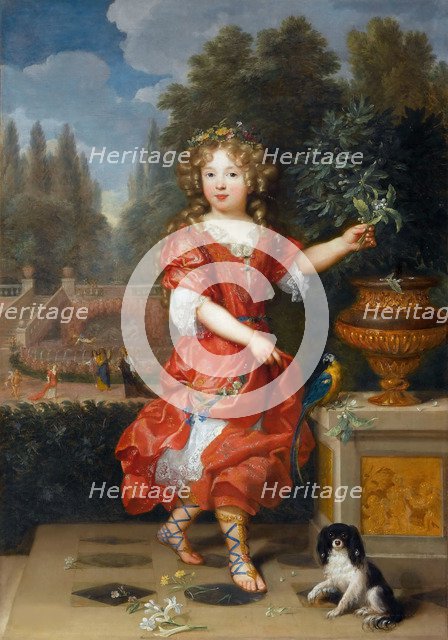 Portrait of Mademoiselle de Blois, Marie-Anne de Bourbon, daughter of Louis XIV, Second Half of the 