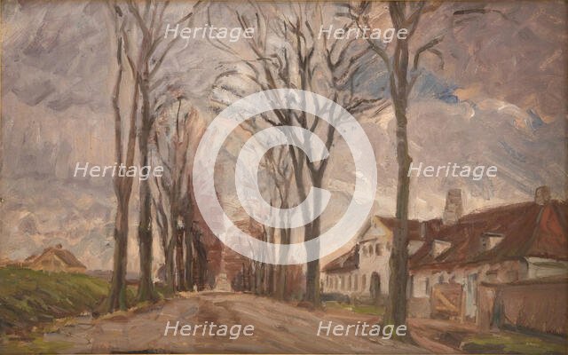 High road at Vintappergården, 1902. Creator: Albert Gottschalk.