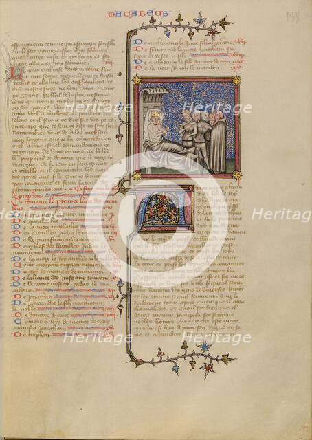 Alexander the Great with His Generals, about 1360-1370. Creator: Master of Jean de Mandeville.