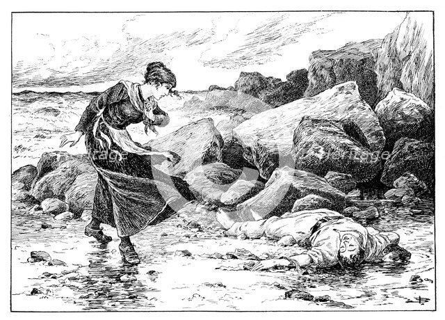 'When the Sea Gives up its Dead', 1901.Artist: MJ Blatchford