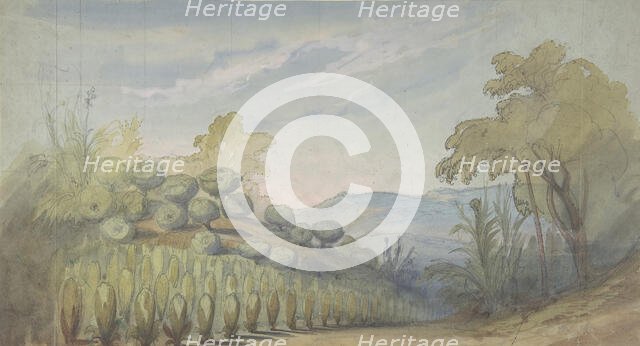 Design for a Stage Set at the Opéra, Paris, 1830-90. Creator: Eugene Ciceri.