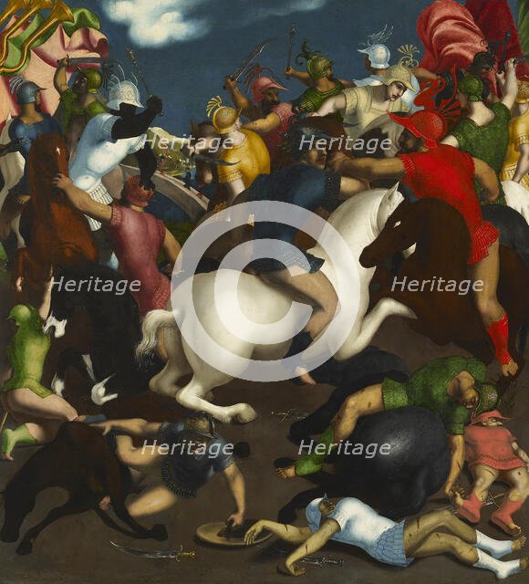 Battle Scene, 16th century. Creator: School of Ferrara.