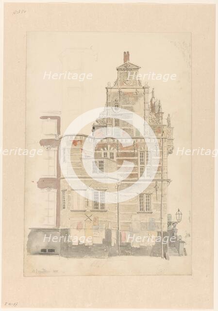 City Hall, The Hague, 1855. Creator: Bartholomeus Johannes van Hove.