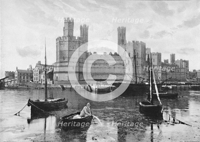 'Carnarvon Castle', c1896. Artist: I Slater.