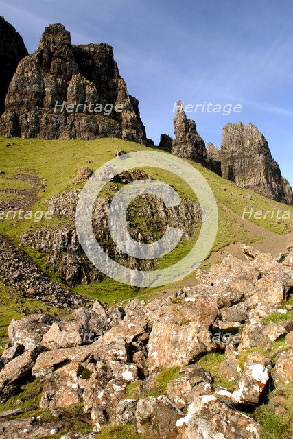 Quiraing, Isle of Skye, Highland, Scotland.