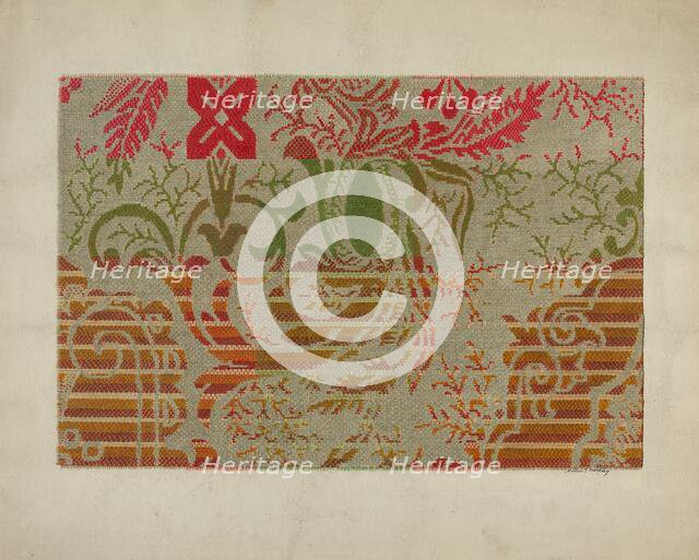 Carpet, c. 1939. Creator: Merkley, Arthur G..