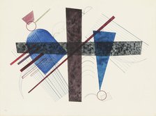 Blau in Rund und Spitz (Blue in round and pointed), 1933. Creator: Kandinsky, Wassily Vasilyevich (1866-1944).
