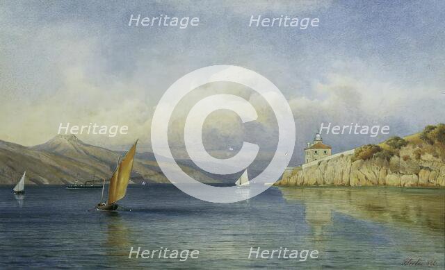 The Prestenizza beacon on the island of Cherso, 1886. Creator: Gottfried Seelos.