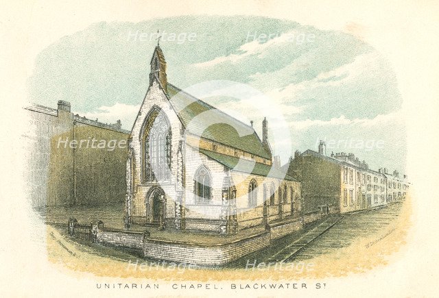 Unitarian Chapel, Rochdale, 1876. Artist: Unknown