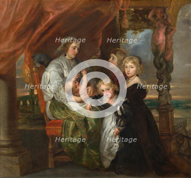 Deborah Kip, Wife of Sir Balthasar Gerbier, and Her Children, 1629/1630, reworked prob. mid 1640s. Creators: Peter Paul Rubens, Jacob Jordaens.