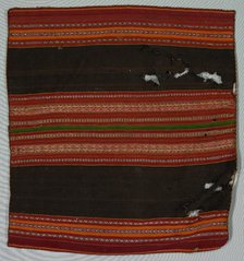 Warp Patterned Cloth, late 1800s. Creator: Unknown.