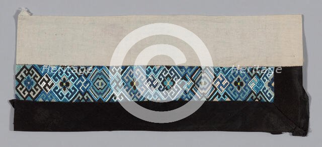 Woman's Sleeve Band, China, Qing dynasty (1644-1911), 1875/1900. Creator: Unknown.