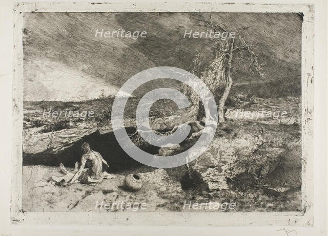 The Anchorite, 1869. Creator: Mariano Jose Maria Bernardo Fortuny y Carbo.