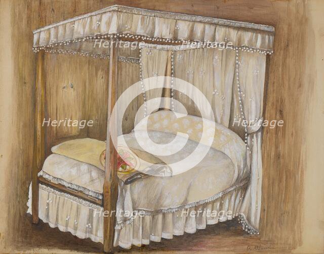 Bedroom of House, 1936. Creator: Anna Aloisi.