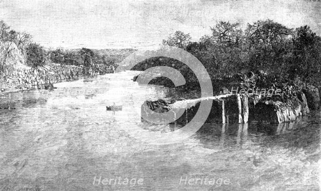 Illustrations of "The Wild Tribes of the Soudan", by F. L. James...: the Settite River, 1883. Creator: E. Heinemann.