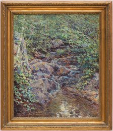 Landscape with Waterfall, c1890. Creator: Robert Reid.