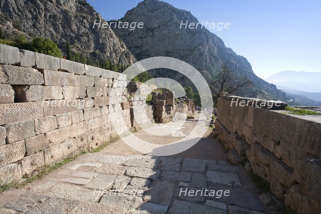 The Sacred Way, Delphi, Greece. Artist: Samuel Magal