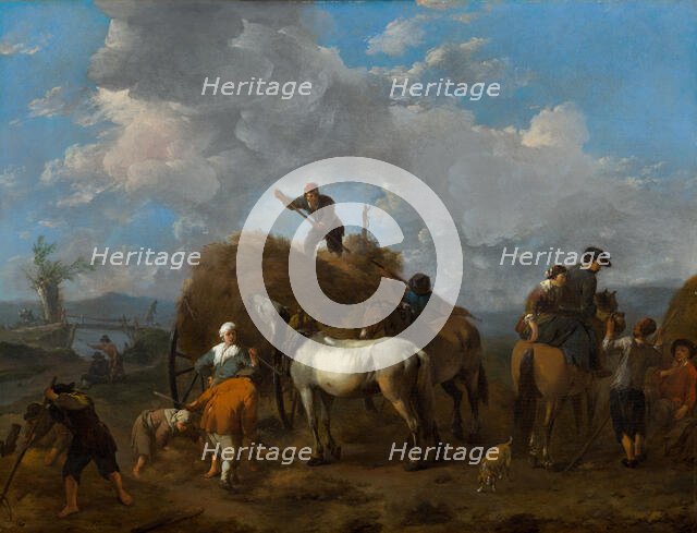 Harvesting the Hay. Creator: Johannes Lingelbach.