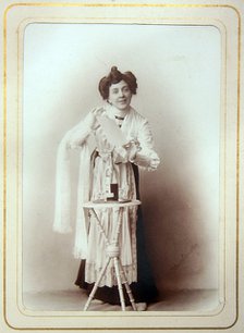 Portrait of the actress Maria Alexeeva-Lilina, 1900s-1910s.