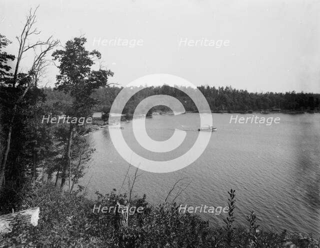 Beaver Dam Lake, Wis., Camp Dixon, distant view, c1890. Creator: Unknown.