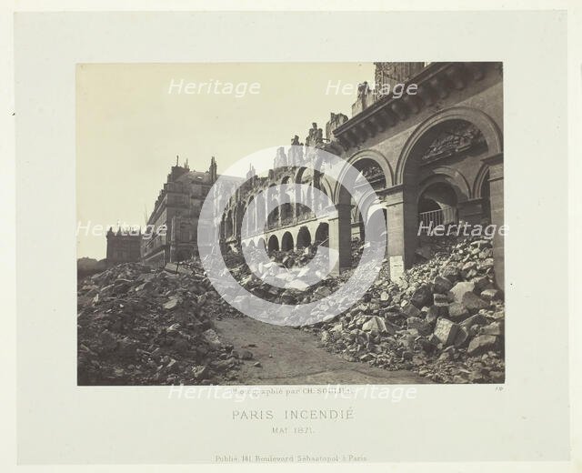 Paris Fire (Ministry of Finance), May 1871. Creator: Charles Soulier.