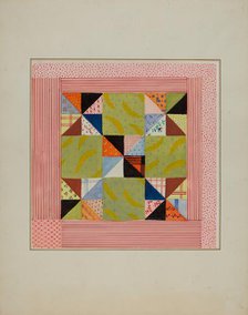 Quilt Section, c. 1940. Creator: Cornelius Christoffels.