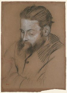 Diego Martelli, 1879. Creator: Edgar Degas (French, 1834-1917).