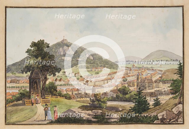 View of Karlsbad (Karlovy Vary), c. 1800. Creator: Janscha, Laurenz (1749-1812).