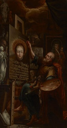 Saint Luke Painting the Madonna, between 1700-1740. Creator: Unknown.
