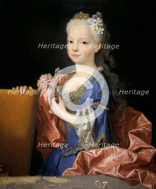 Mariana Victoria of Spain (1718-1781), 1725. Creator: Ranc, Jean (1674-1735).