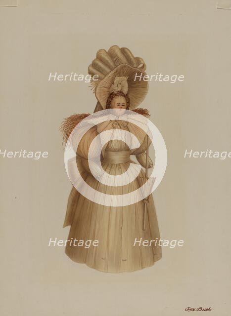 Doll, c. 1938. Creator: Rex F Bush.