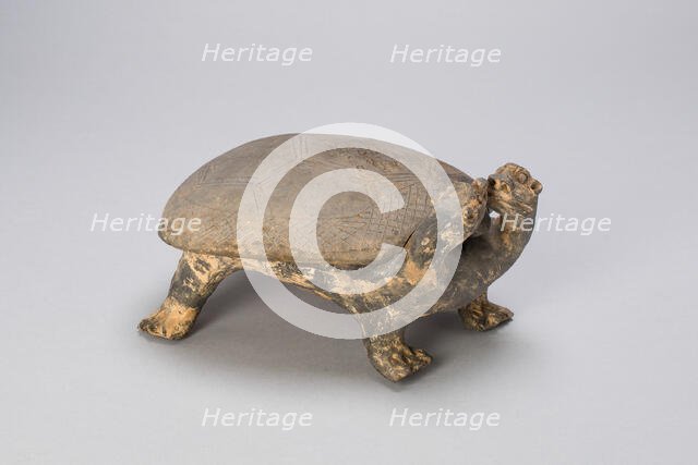 Inkstone in the Form of a Double-Headed..., Han dynasty or six dynasties period, c.3rd-5th cent. A.D Creator: Unknown.