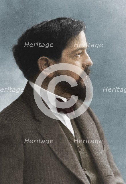 Claude Debussy (1862-1918), French composer. Creator: Nadar.