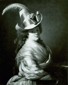 Woman in a Straw Hat, c. 1790. Creator: Unknown.