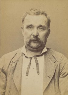 Chornat. Pierre. 50 ans, né le 20/6/44 à Letrat (Loire). Constructeur-mécanicien. Anarchis..., 1894. Creator: Alphonse Bertillon.