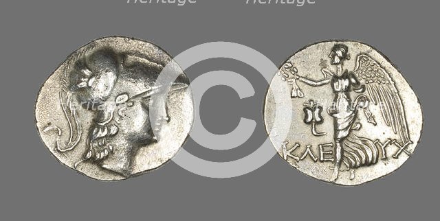 Tetradrachm (Coin) Depicting the Goddess Athena, 190-36 BCE. Creator: Unknown.