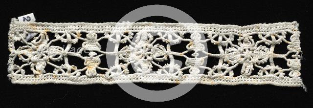 Needlepoint (Reticella) Lace Insertion, 16th century. Creator: Unknown.