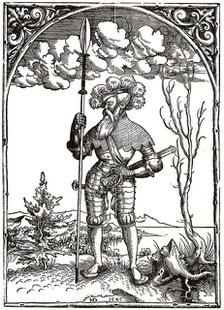 Knight in War Harness. Artist: Deckinger, Hieronymus (active 1562-1574)