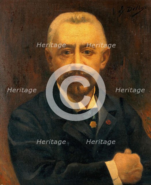 Edmond Isidore Etienne Nocard, microbiologist. Creator: Emile Delbos.