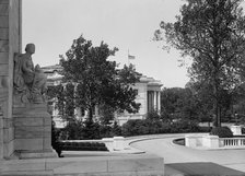 Memorial Continental Hall, National Headquarters of D.A.R. from Steps of Pan American Union, 1917. Creator: Harris & Ewing.