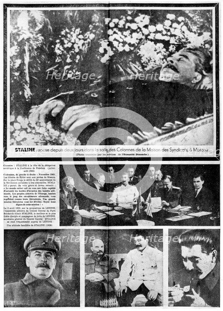 'The Death of Stalin,' 8th March, 1953. Artist: Unknown