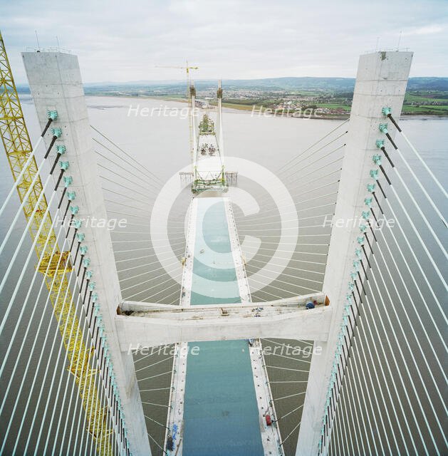 Second Severn Crossing, M4, New Passage, Pilning and Severn Beach, Gloucestershire, 18/10/1995. Creator: John Laing plc.