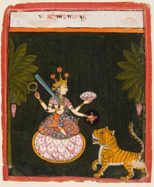 A page from a Devi series, c. 1660. Creator: Unknown.